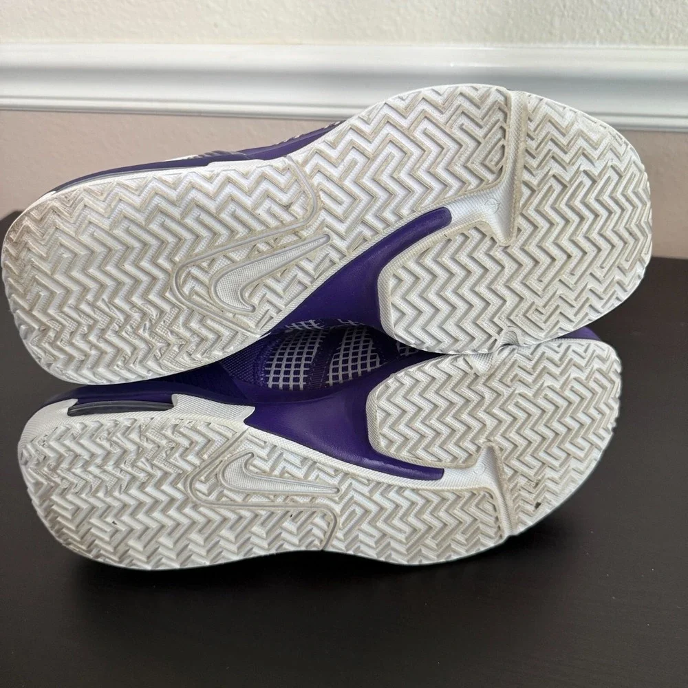 Nike Lebron Witness Vii Sneakers Mens 12 Purple White Lace-Up Running Shoes‎